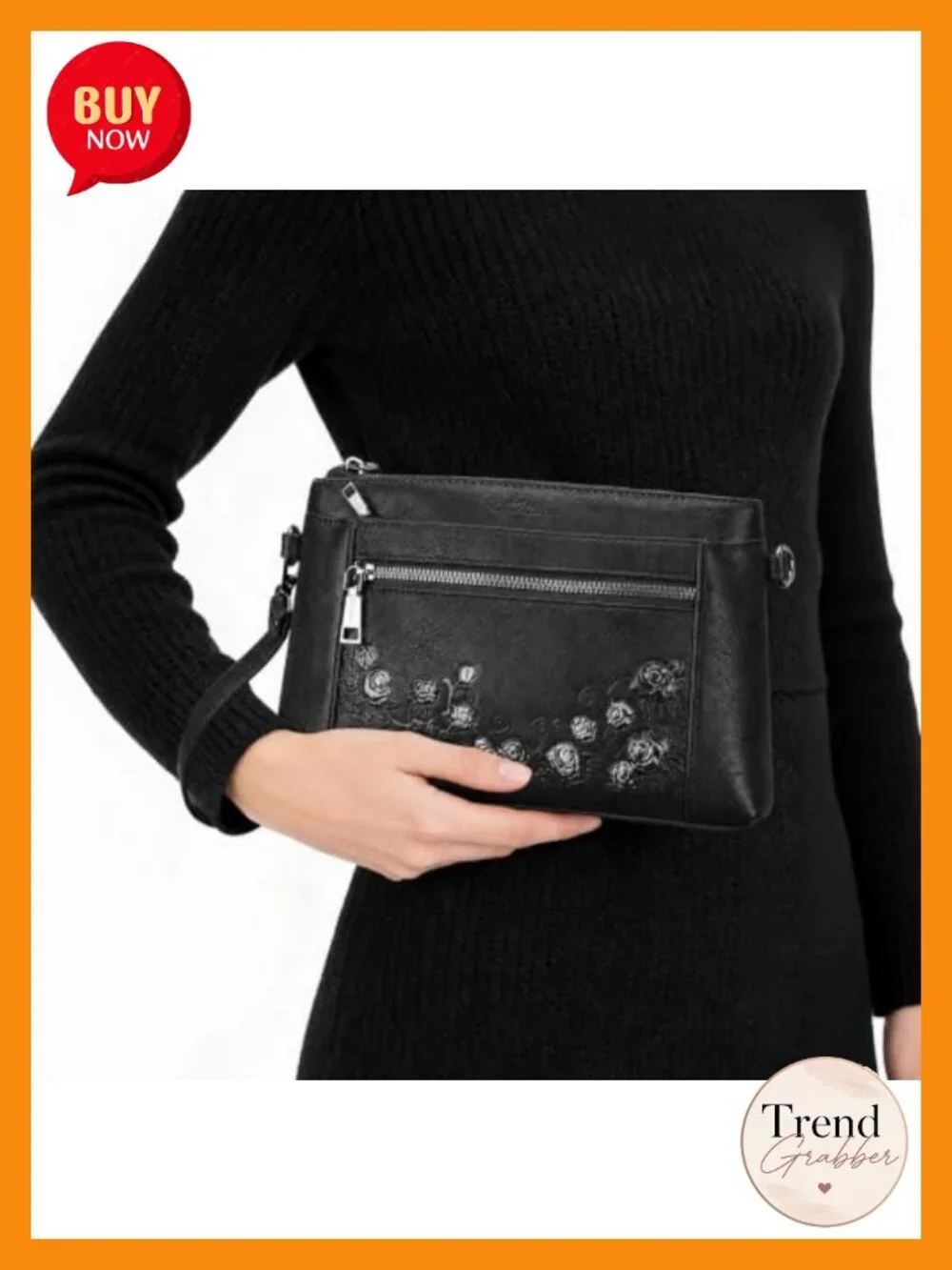 Small Crossbody Wristlet Purse with Adjustable Strap